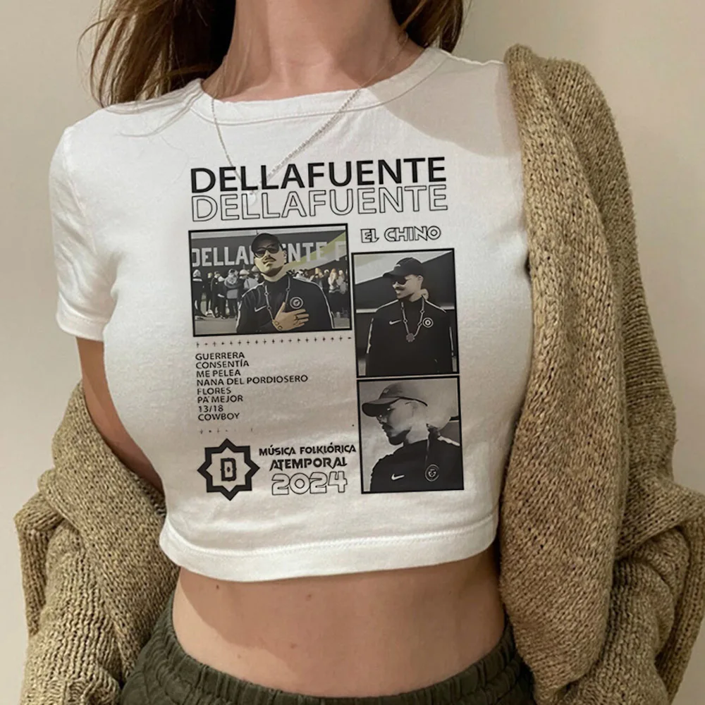 Dellafuente crop top women clearance sales emo alternative  funny japan top tees meme vintage graphic scene  japan