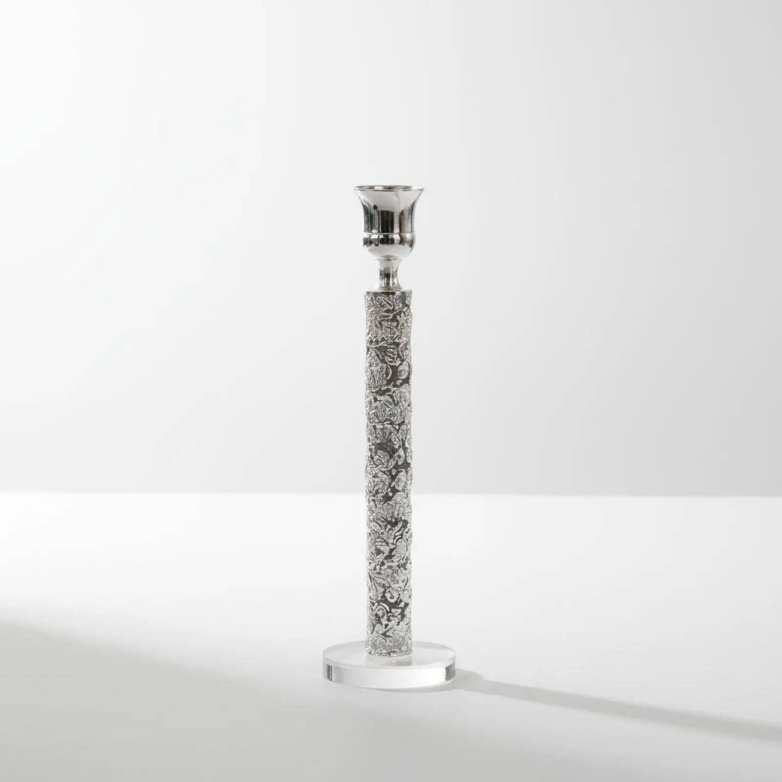 3 Pieces Crystal Candlestick Set Nordic Design Single Shaft Candle Stand Decorative Table Centerpiece Elegant Design for Wedding