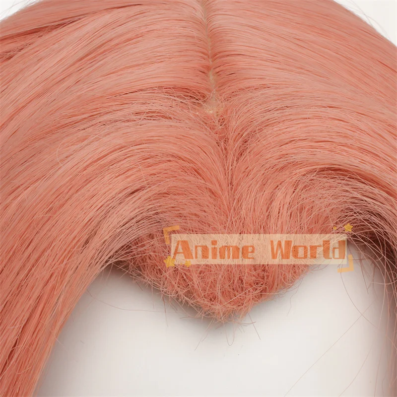 Heartache & Heartthrob Caitlyn Cosplaypruik 85 cm lang oranje roze dames Valentijnsdag hittebestendig synthetisch haar