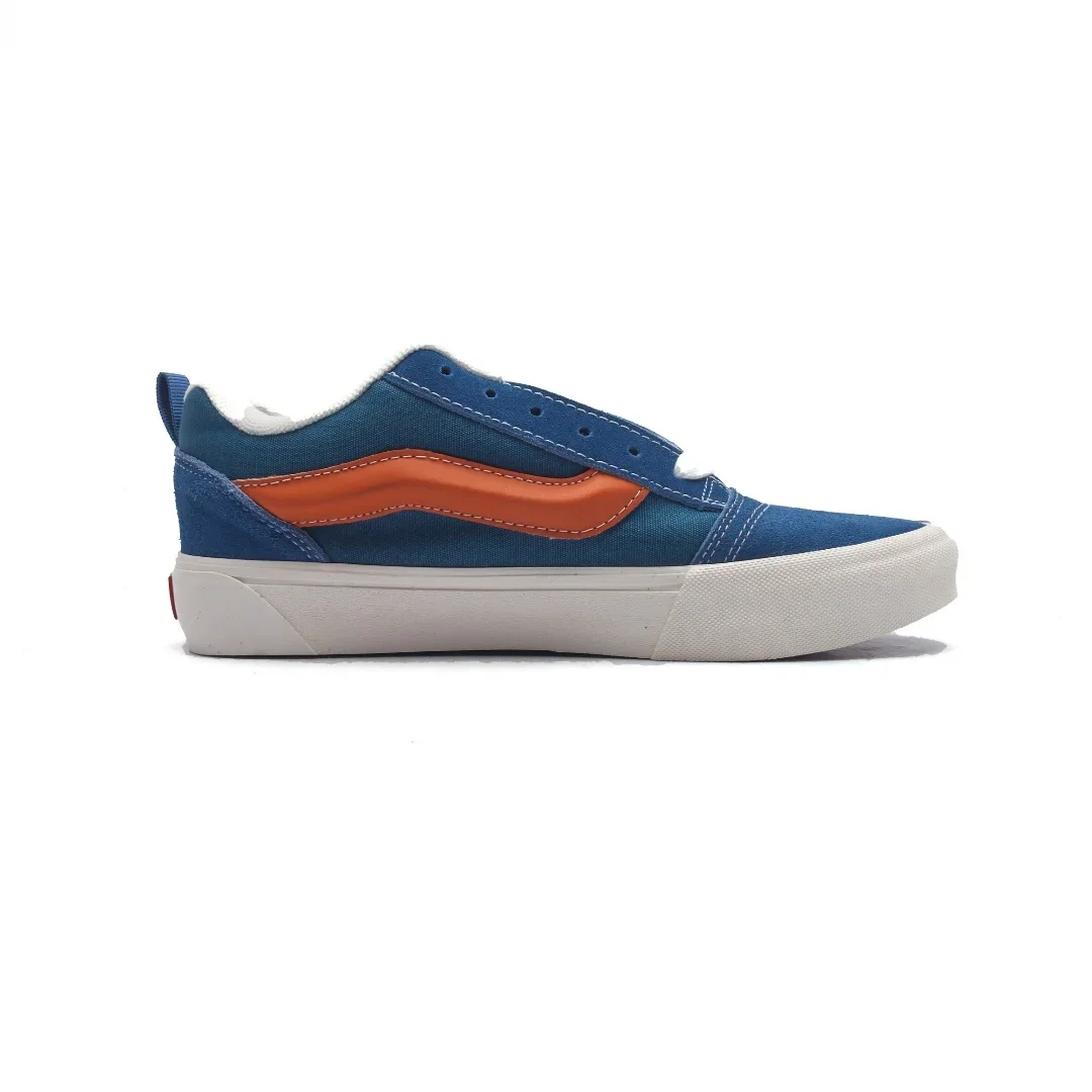 Original  Vans Classics Knu Skool Shoes Man and Women Unisex Vans Knu Skool Sneakers Vulcanized Shoes Blue Shoes