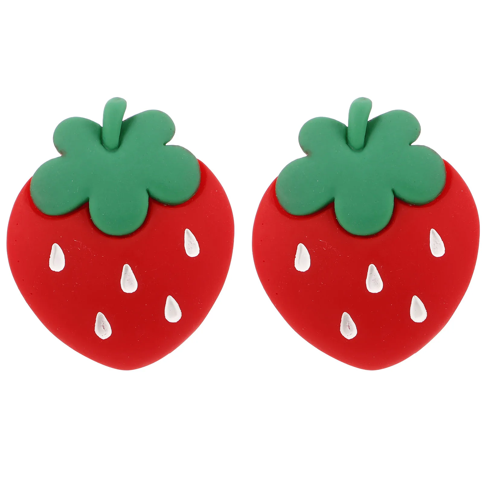 

2Pcs Strawberry Decorations Car Vent Outlet Clips Cute Vent Clips Resin Aroma Diffuser Perfume Holder Air Freshener Accessories