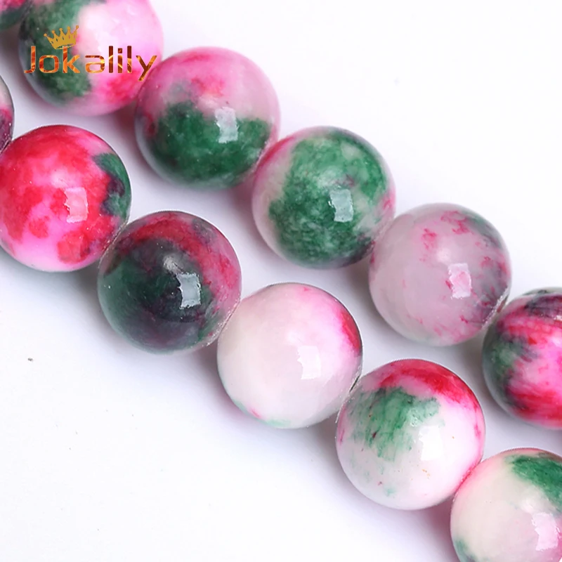 

Lotus Green Persian Jades Round Loose Spacer Beads For Jewelry Making Stone Beads Diy Bracelets Necklaces 6 8 10 12mm 15" Strand