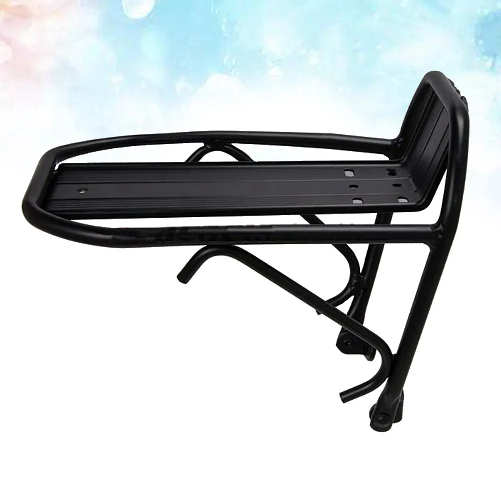 

Aluminum Alloy Bike Front Rack Lightweight Compact Design for Road Electric Folding Bikes Easy Install Remove Front Fork Or