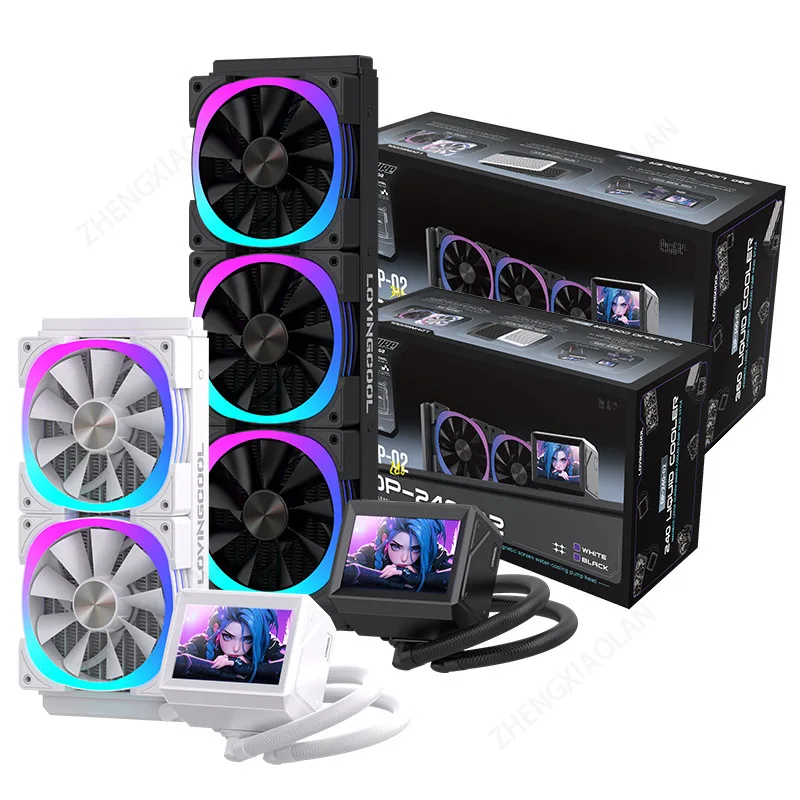 

Computer desktop chassis cooling water cooling 3.5 inch magnetic suction water cooling head performance ceramic bearing square