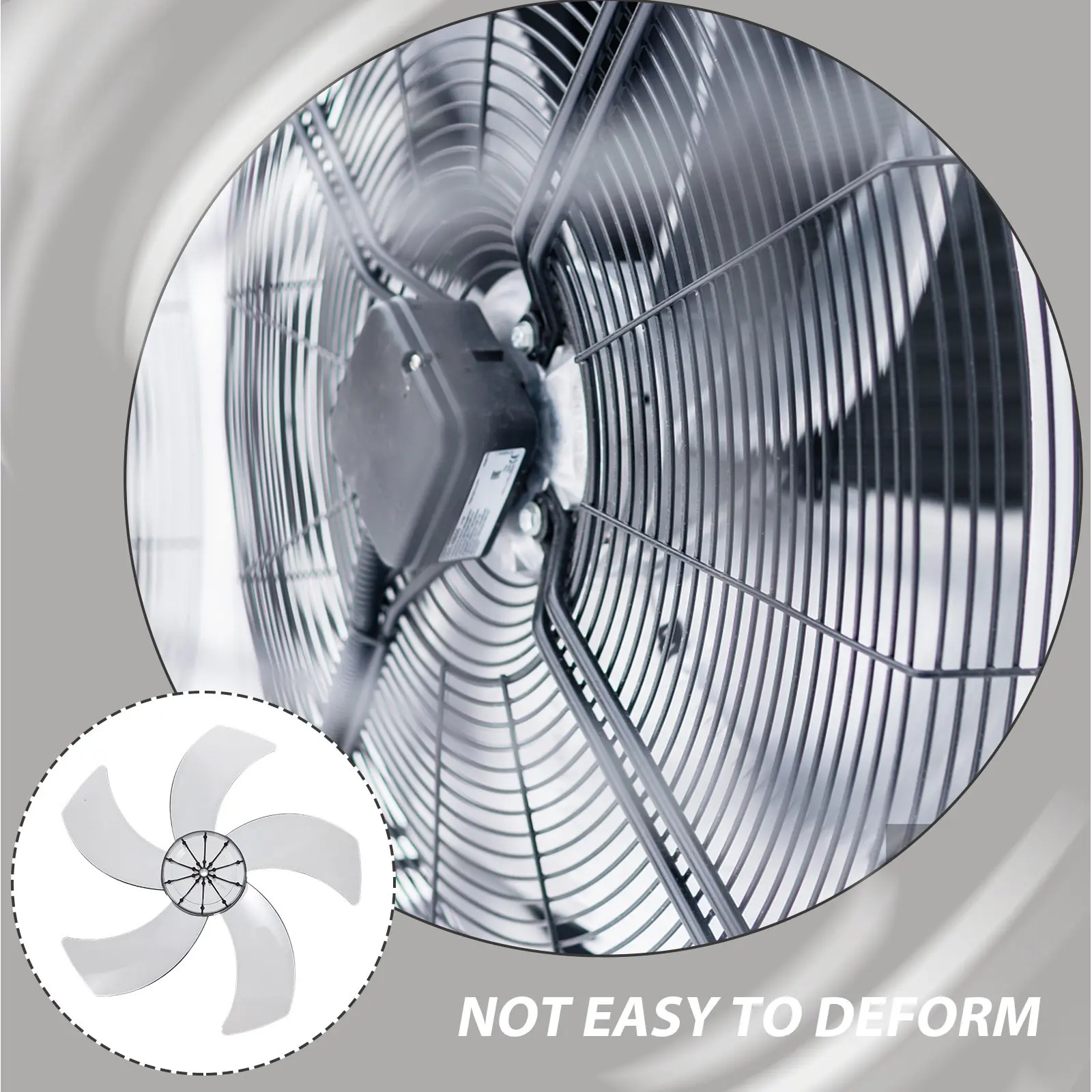 

5-Leaves Plastic Fan Blades for Standing Pedestal Table Fans Easy Installation and Cleaning Fan Blades