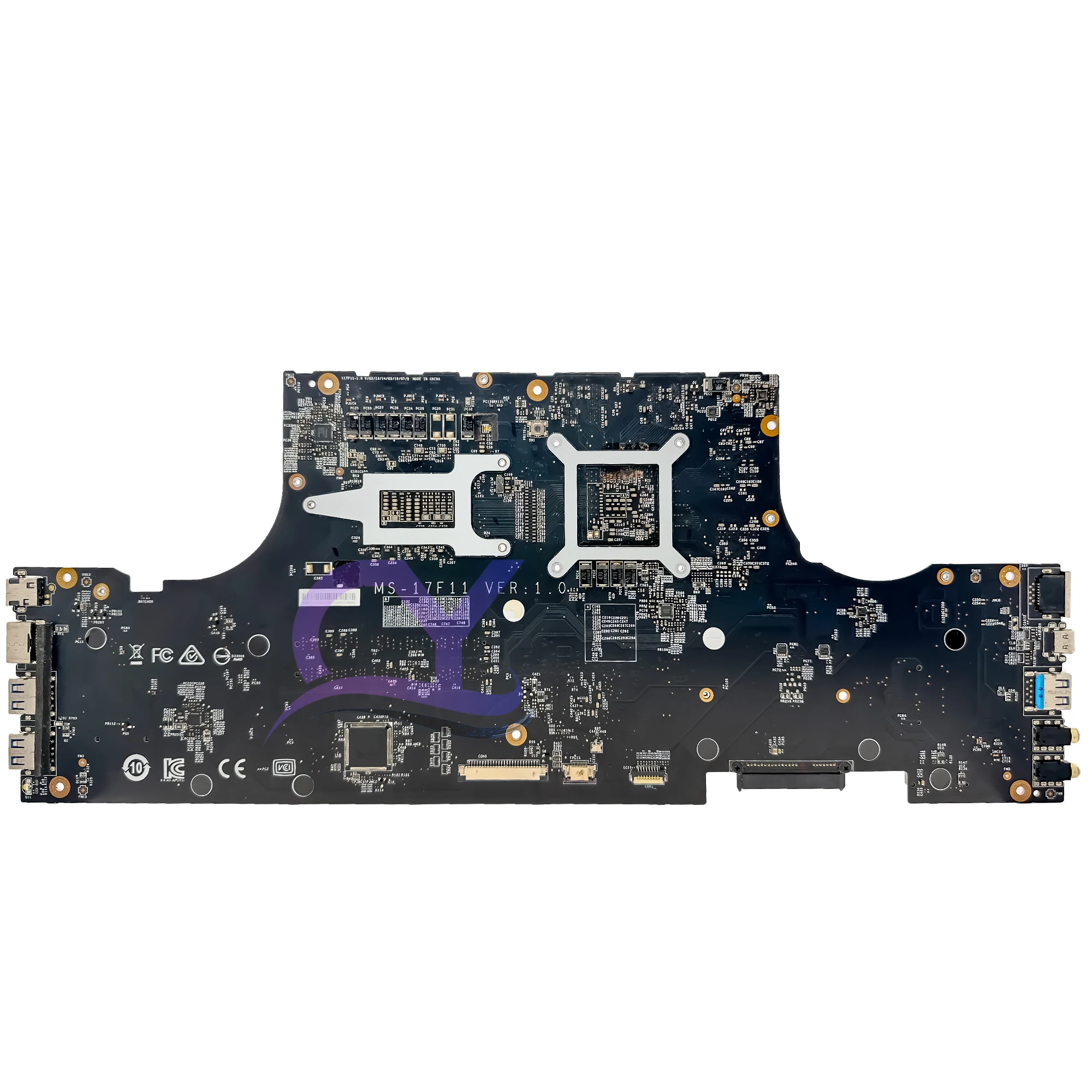 Imagem -02 - Placa-mãe do Portátil para Msi Ms17f11 Mainboard Msi Gf75 Thin 8rc Ms-17f1 I78750h I59300h Cpu Gtx 1050 1050ti 100 Testado Bem