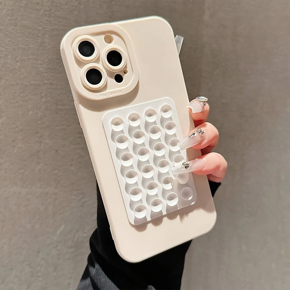 Etui z przyssawką Pupil Black Eye Beige na Samsung Galaxy S26 S25 S24 S23 Ultra 5G S22 Plus S21 FE A16 A35 A55 A34 A54 A53 — zdjęcie 3