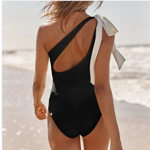 Summer Black Sexy Swimsuits of a closed piece Women's Bathroom Push Up Wear Body Swimming Beachwear Bathing Pool 2025 12 Main Sales May Black - №10