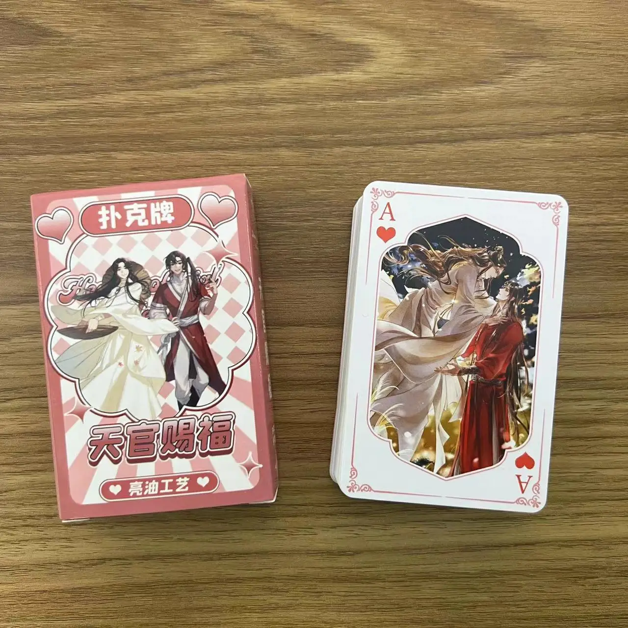 Anime Heaven Officials Blessing Xie Lian Cosplay Board Game Cards Hardcover Poker Toy Gift With Box