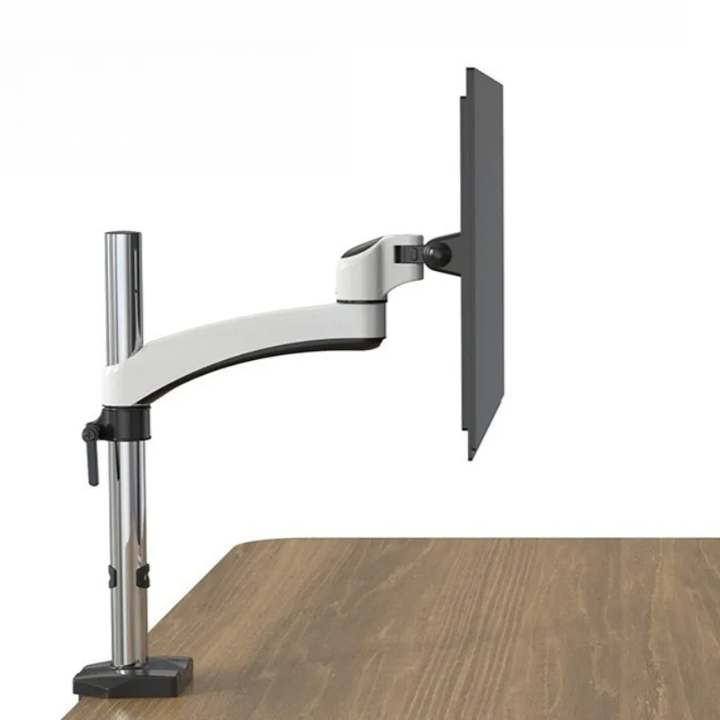 Full Motion Monitor Desk Mount Display Stand Rack Height Adjustable Swivel Rotate Computer Display Holder for 17-32 Inch Monitor