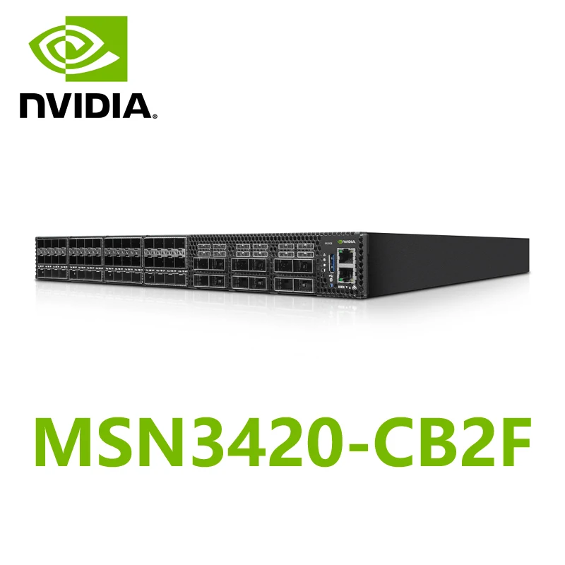 

NVIDIA Mellanox MSN3420-CB2F Spectrum-2 25GbE/100GbE 1U Open Ethernet Switch Onyx System 48x25GbE and 12x100GbE QSFP28 and SFP28