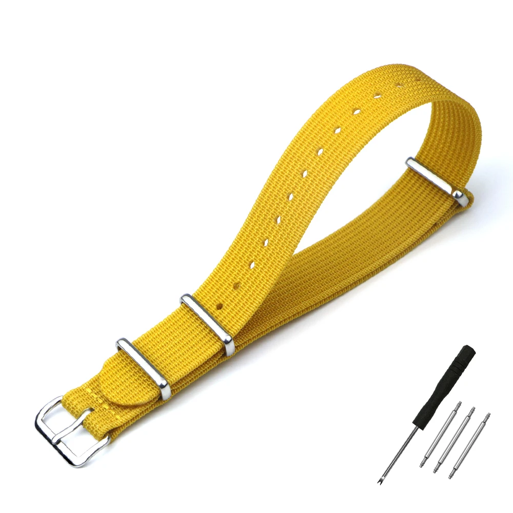 Nylon-Uhrenarmband, geripptes Armband, 16 mm, 18 mm, 19 mm, 20 mm, 22 mm, 24 mm, Ersatz für Militär-Ballistikgewebe, Premium-Uhrenarmband-Zubehör – Detail 22