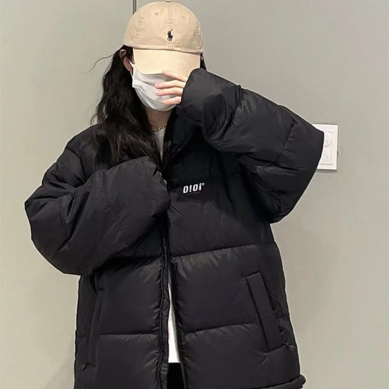 New Down Jacket Female Winter Short White Duck Down Thickened Fashion Versatile Bread Clothing Cotton Clothing Down Jacket Women