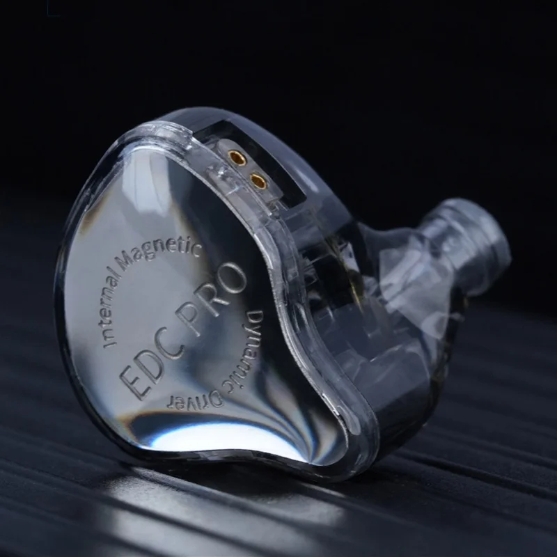 سماعة أذن ديناميكية كبيرة عالية الحساسية من KZ EDC PRO كابل مطلي بالفضة \ كابل مسطح OFC اختياري #3