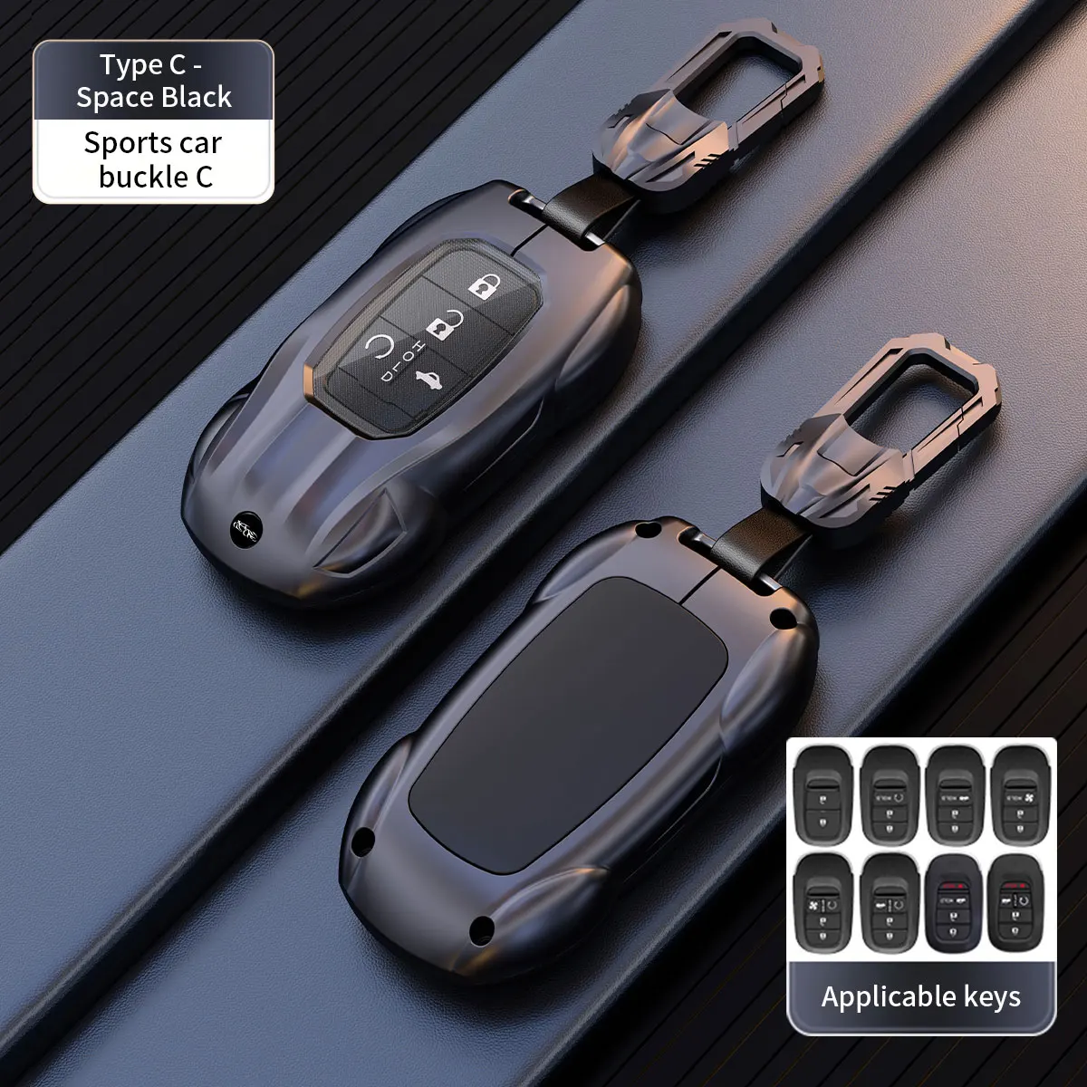 Zinc Alloy Full Cover Car Key Case for Honda CIVIC 11th Gen VE-1 Accord Pilot CRV Freed Vezel HRV 2021 2022 2023 2024
