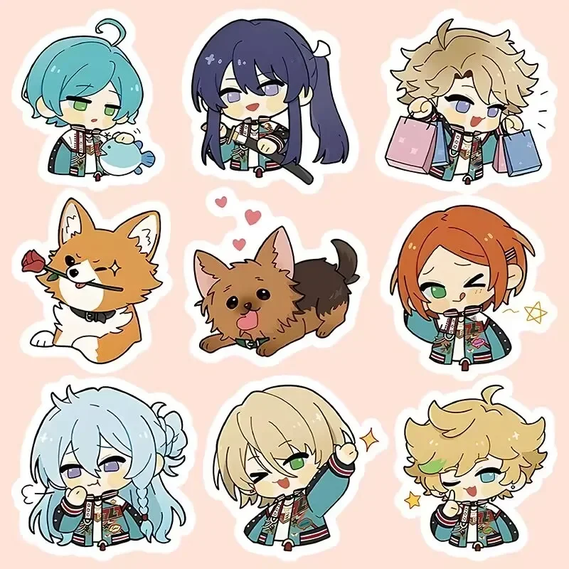 앙상블 스타즈! Akehoshi Subaru Yuuki Makoto 애니메이션 오토바이 노트북 스티커 컵 방수 스티커 핸드폰 태블릿 스티커