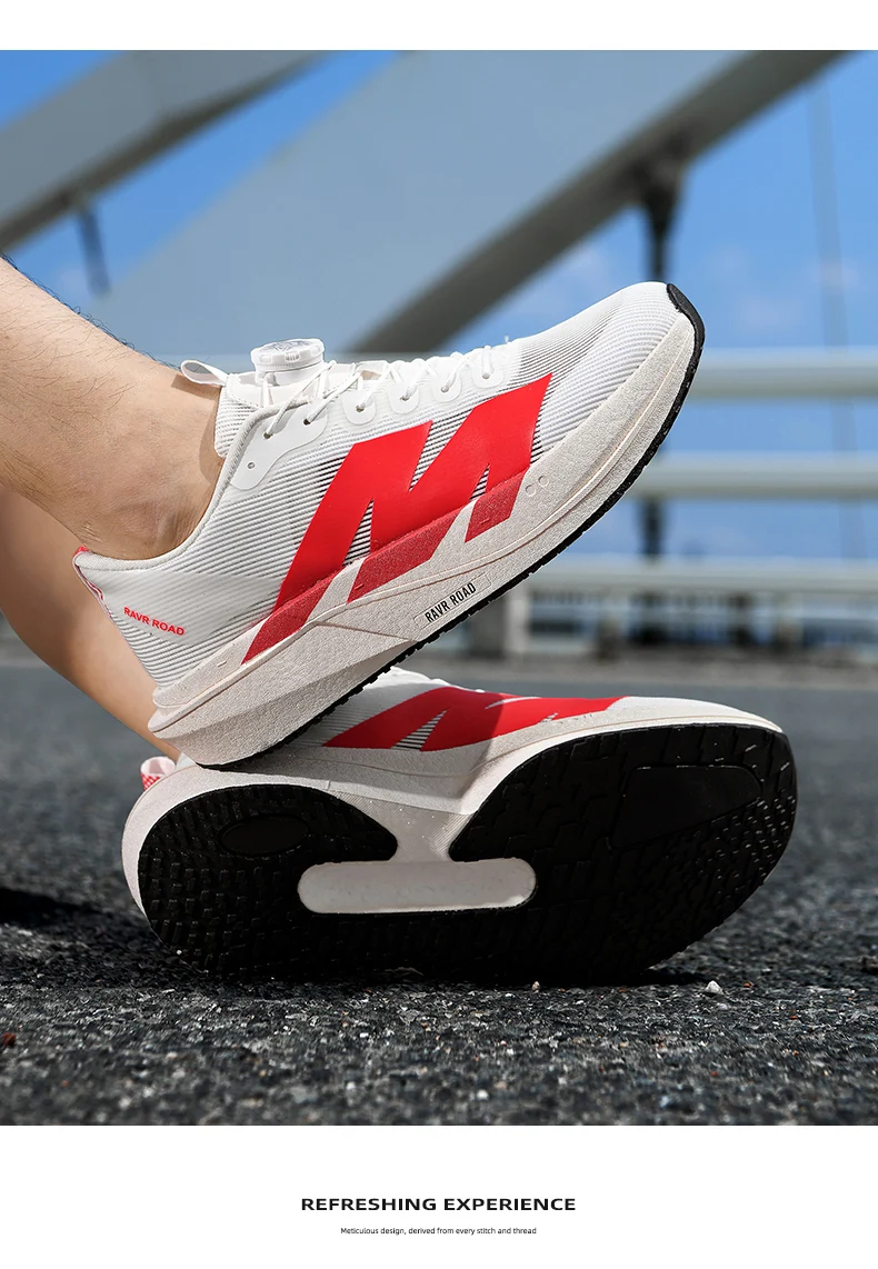 Herren-Laufschuhe für Marathon, Spezialtraining und Wettkampf mit Carbonplatte, Leichtgewichtige Damen-Sneaker für Komfort und Freizeit – Detail 8