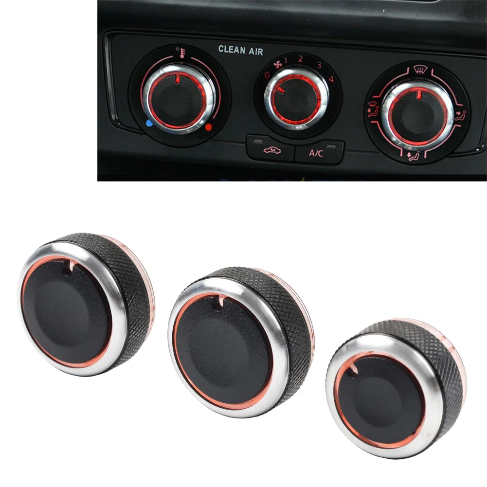 Auto Klimaanlage Wärme Control Knopf A/C Schalter 3 Stücke für VW POLO 9N 9N3 6R 2004 2005 2006 2007 2008 2009 2010 2011 2012 2013