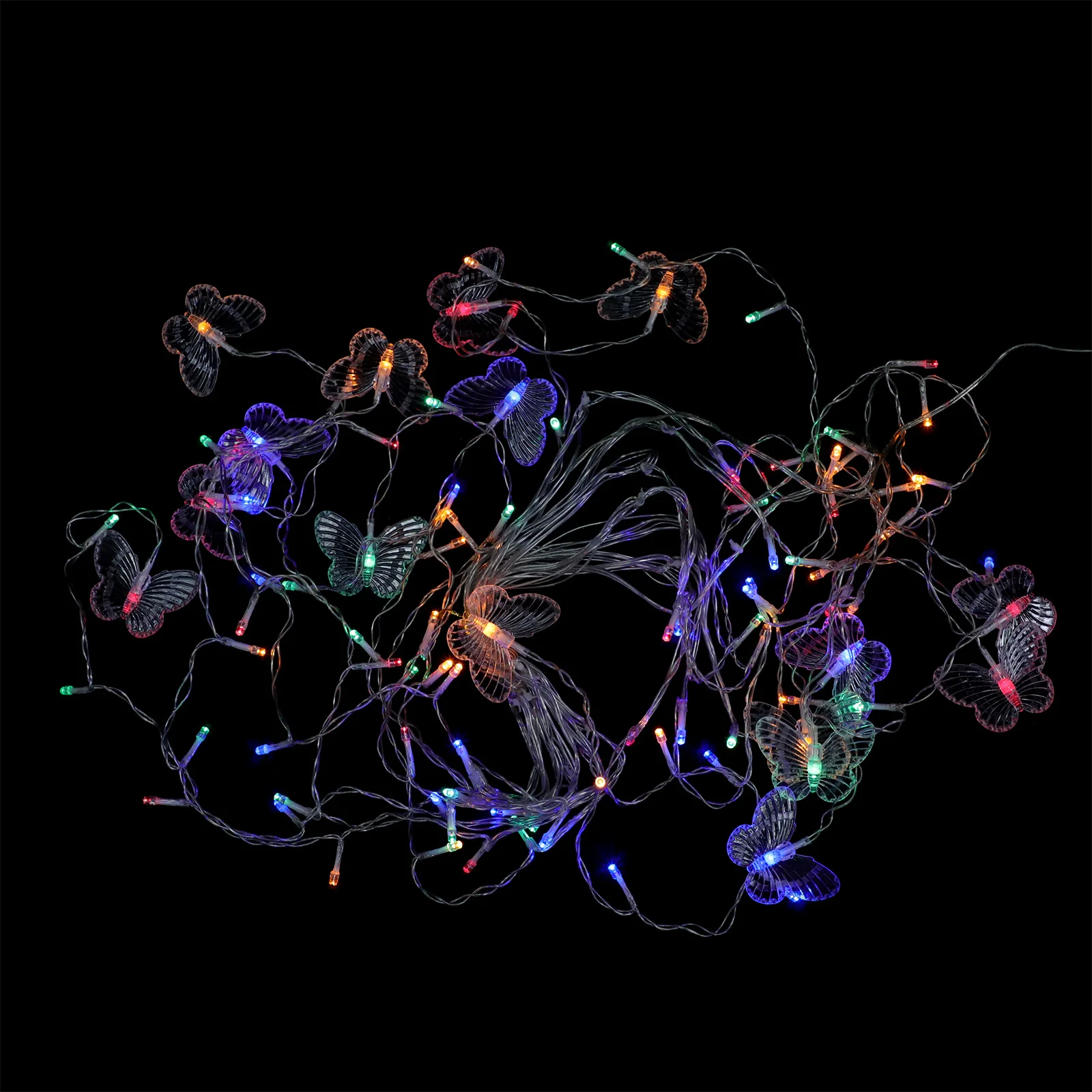 1 قطعة فراشة الجليد سلسلة ضوء مصباح قسط البلاستيك Usb شحن ديكور حفل زفاف مهرجان المنزل بار مقهى مول ساحة ديكور #6