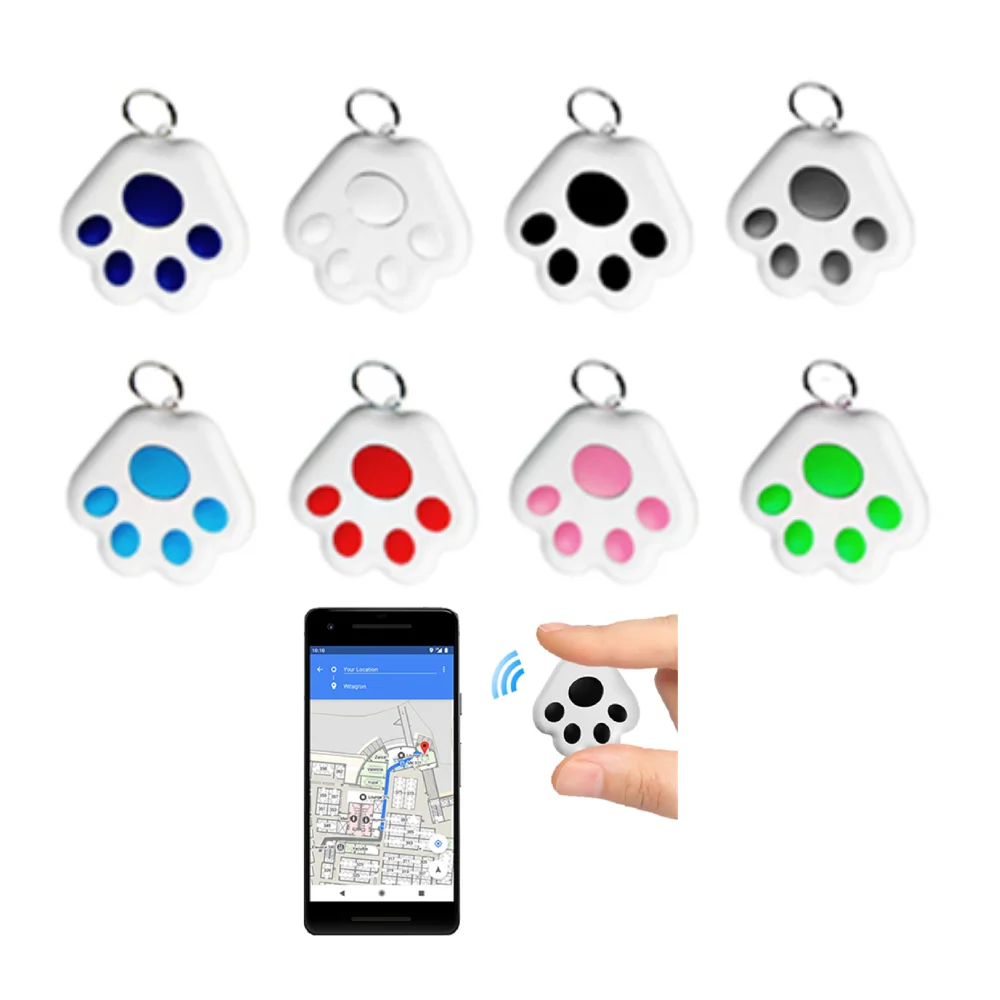 Mini Dog GPS Bluetooth 4.0 Tracker Anti-Lost Device Round Anti-Lost Device Pet Kids Bag Wallet Tracking Smart Finder Locator