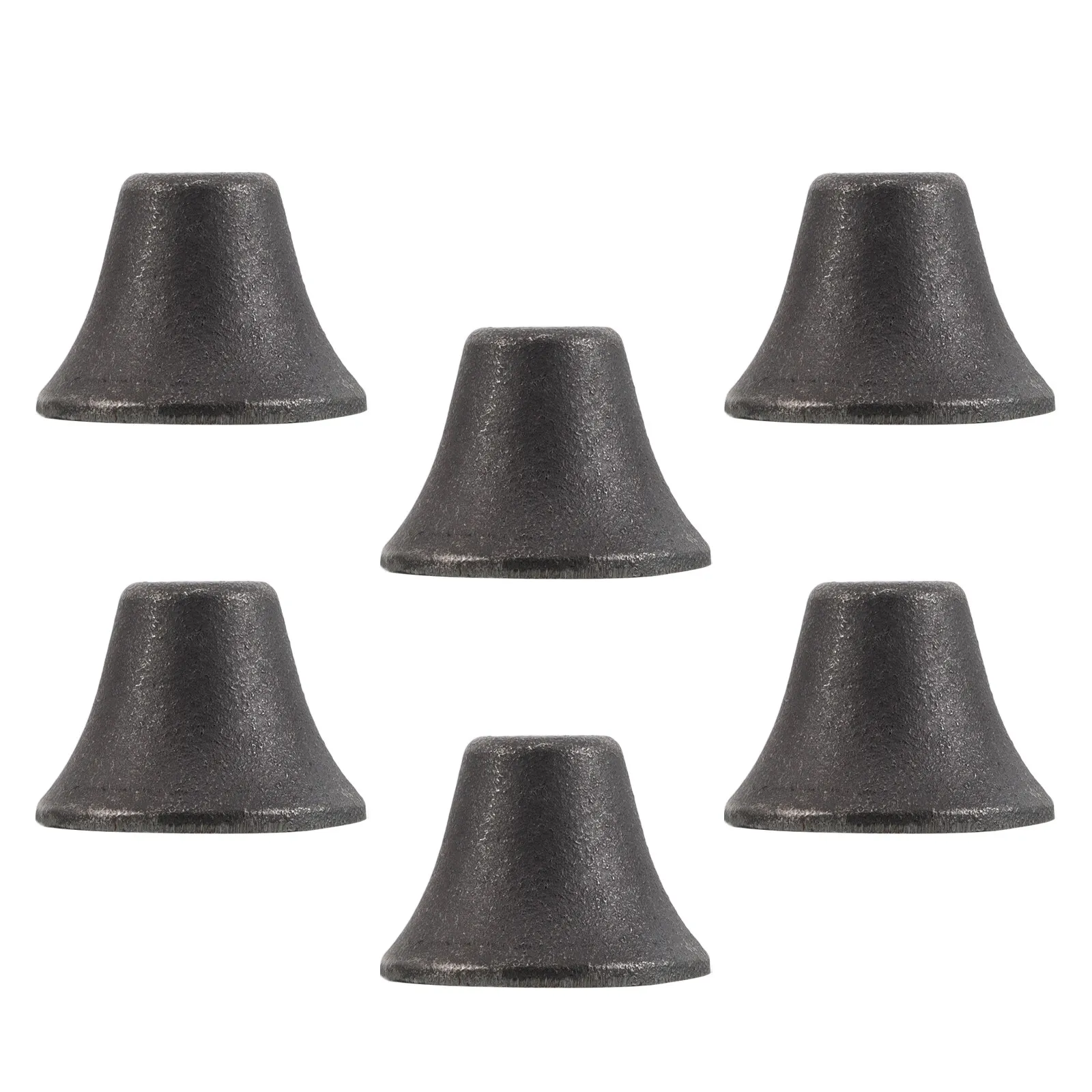 

6Pcs Cast Iron Hanging Bells Vintage Decorative Jingle Bells for DIY Craft Projects Bell Charms Wind Chime Ornaments Tree Door