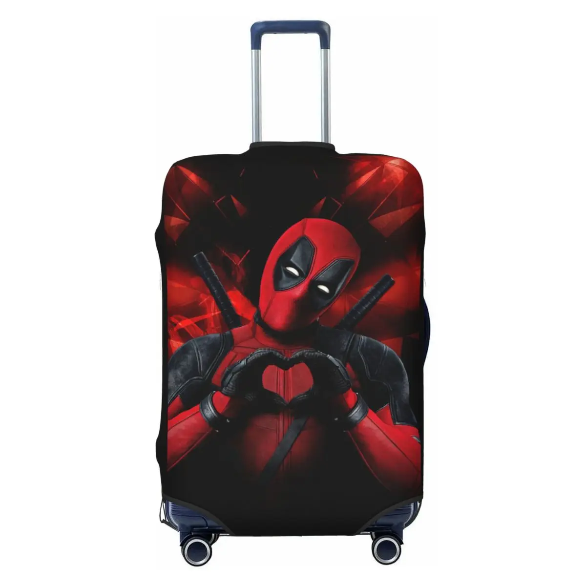 

Custom Deadpool Love Luggage Cover Elastic Travel Suitcase Protective Covers Suit For 18-32 inch