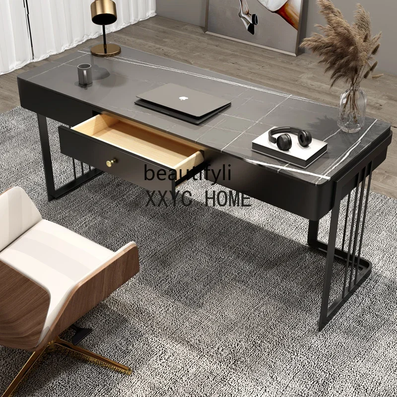 

Prosty włoski deska kamienna biurkowy do pisania lampka na biurko luksusowym biurkiem biurkiem domowym