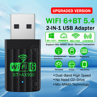USB WiFi 6 Bluetooth 5.4 Adapter 2in1 Dongle Dual Band (2.4G&5GHz) WiFi Network Wireless Wlan Receiver For Win 10/11 Driver Free
