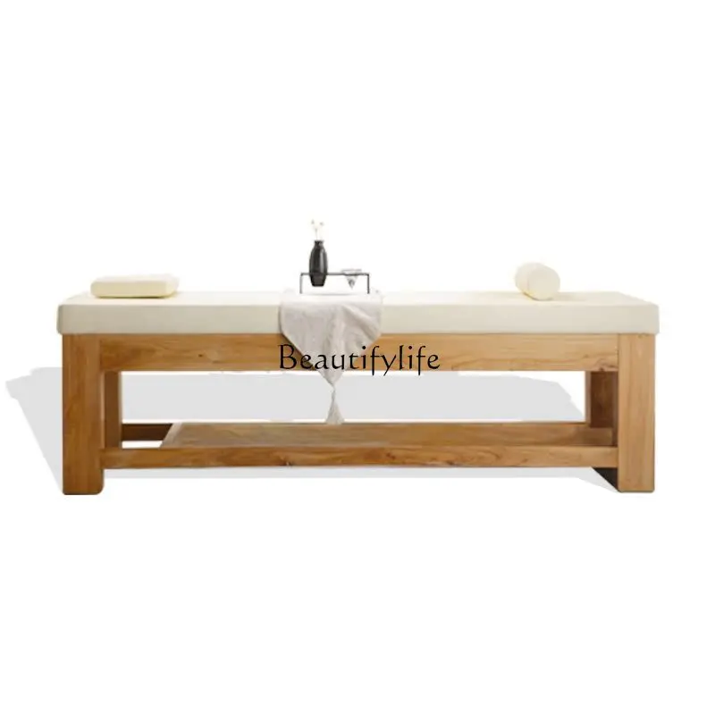 

Solid Wood Facial Bed Medical Massage Physiotherapy Moxibustion Spa Beauty Salon Special