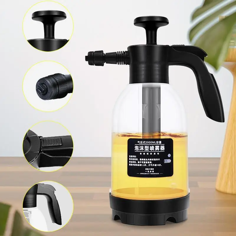 Car Wash Foam Guns Hand Pressure Wash Sprayer Car Wash Foamer Hand Pressure Foam Cannon Car Foam Sprayer Snow Foam Blaster Car