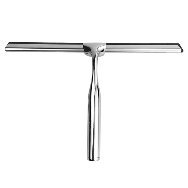 AT29-2X Shower Squeegee, Stainless Steel Squeegee Shower Cleaner For Shower Doors, Bathroom, Window And Car Glass - view 2