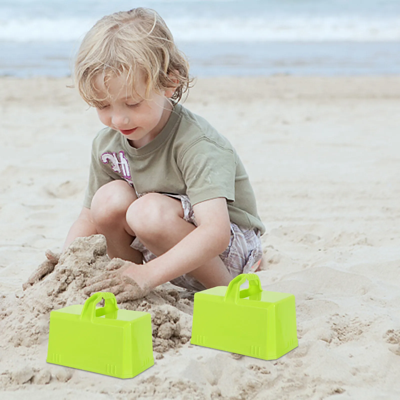 

3Pcs Snow Brick Maker Easy Use Mold for Winter Outdoor DIY Snow Block Sand Brick Making Castle Foundation Building
