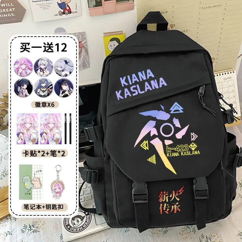 Honkai Impact 3 Alliance For Boys Girls, Large Capacity Bag, Ins Style, Elementary And Middle School Students, Third To Sixth An