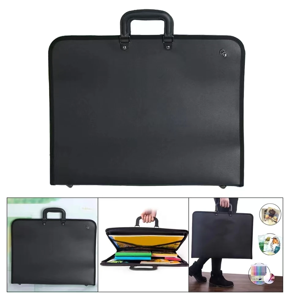 Imagem -03 - Carteira Preta para Art Work e Pintura Imagem Folder Bolsa Water Proof a3