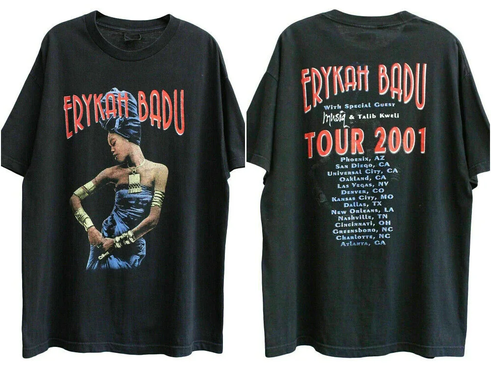 

ERYKAH BADU MAMAS GUN TOUR SHIRT 2001 T SHIRT