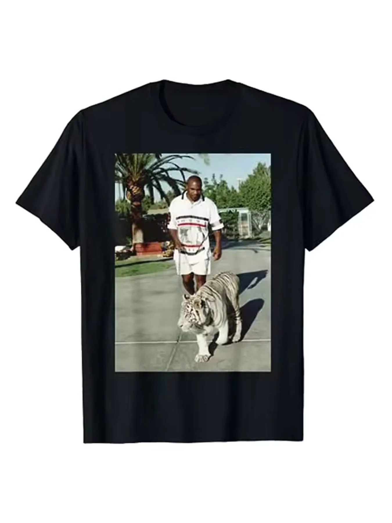 

Mike Boxing Tyson Tiger Legend Vintage Retro Graphic T-Shirt Humor Funny Tee Tops Short Sleeve Blouses Men Fashion Fans Cloth