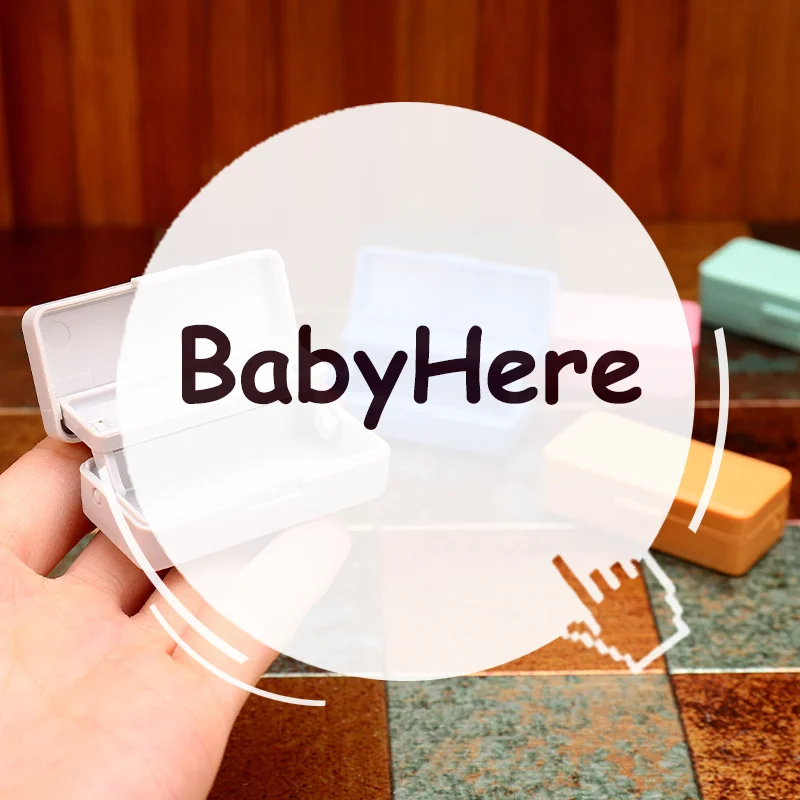 

1 Piece Simulated Scene Pencil Box Model Miniature Dollhouse Double-layer Pencil Case Pretend Toys Mini Stationery Box