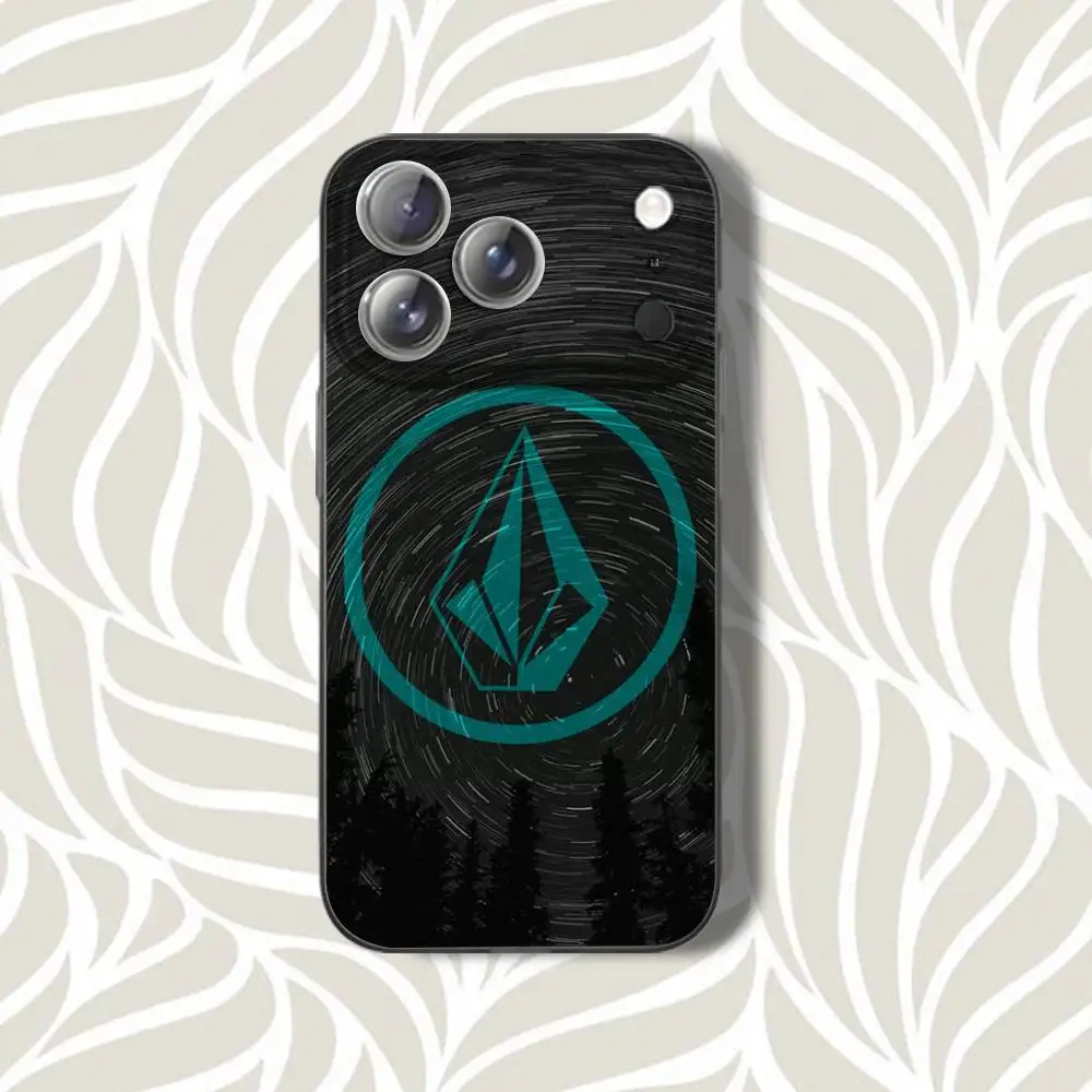 V-VOLCOM S-Style SportS  Phone Case For iPhone 16,14,11,17,13,15,12,Air,Plus,Pro,Max,E,Mini Grey Frosted for MagSafe Magnetic