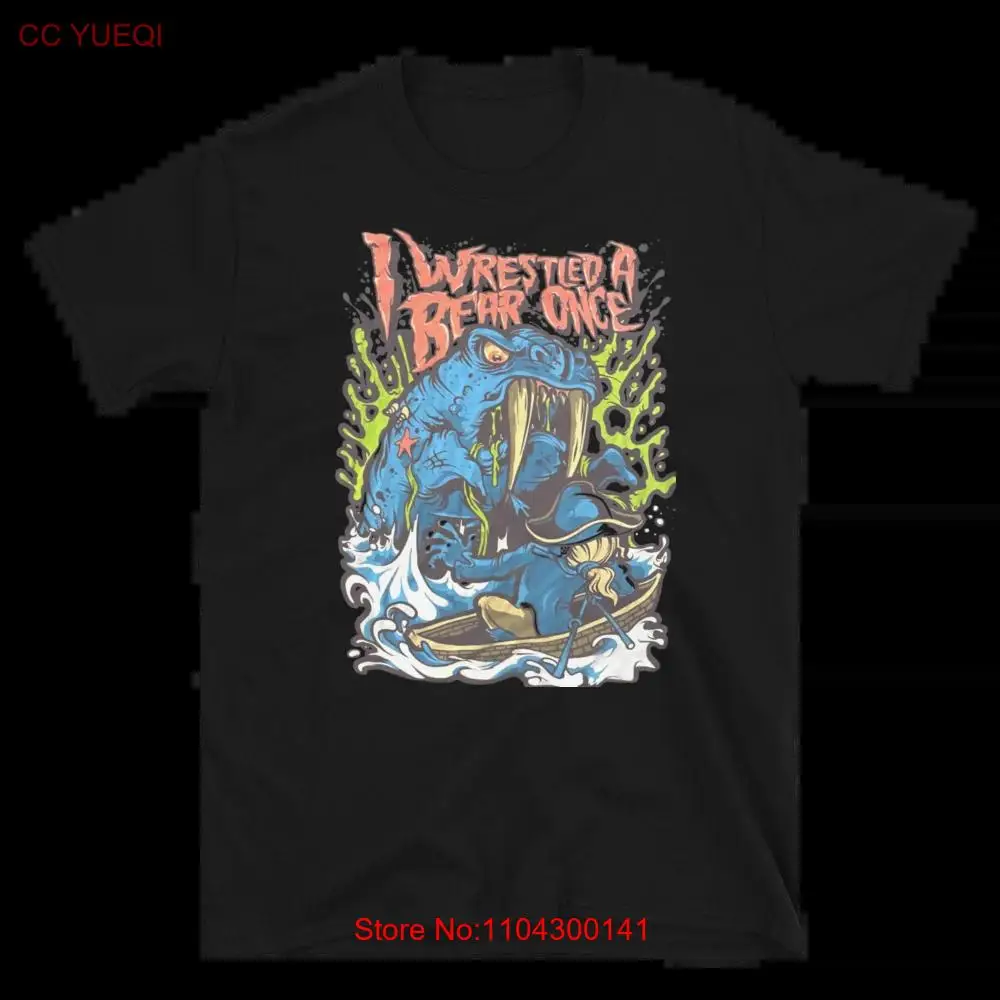 IWRESTLEDABEARONCE Mutant Walrus Mathcore Metalcore Band T Shirt long or short sleeves