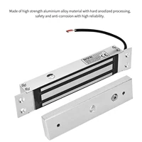 Cerradura magnética eléctrica integrada con fuerza de retención de 12V y 180kg, cerradura electromagnética, Control de acceso, cerradura magnética para puerta