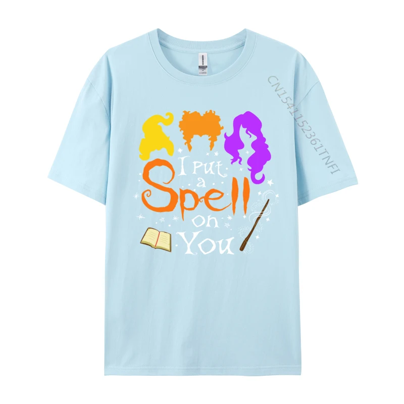 Halloween Scary Costume I Put a Spell On You Customized Brand New Print T-Shirt Pure Cotton Male Tops T Shirt Top T-shirts