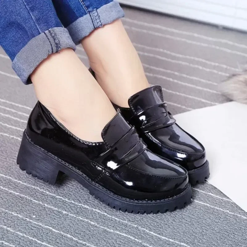 

Lolita Shoes Women Japanese Mary Jane Shoes Women Vintage Girls Students JK Uniform High Heel Platform Shoes Cosplay Plus Size