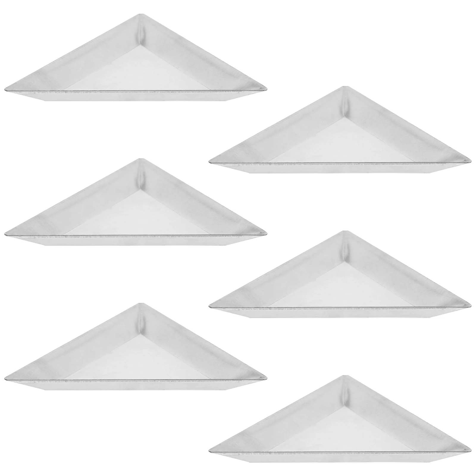 

6 Pcs Stainless Steel Weighing Pan Jewelry Epoxy Mixing Boat Silver Liquid Sample Boats