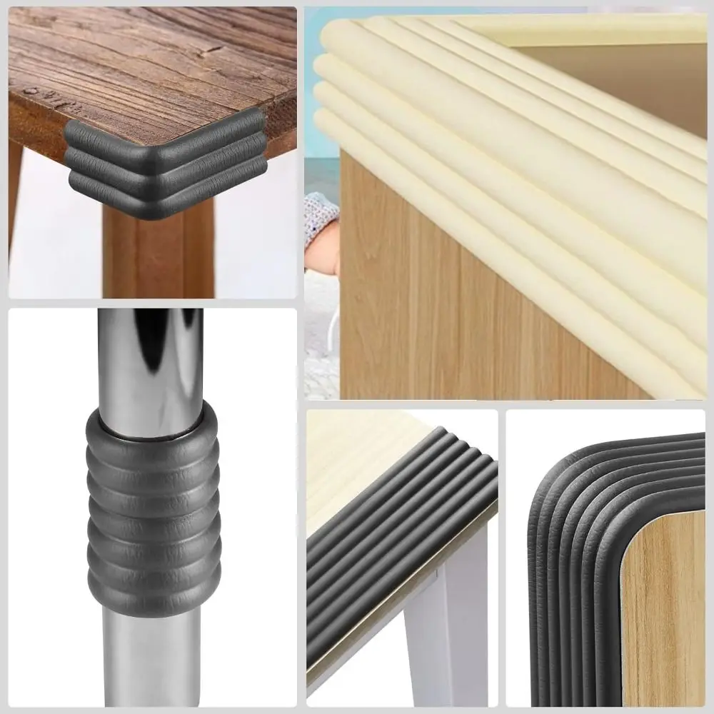 Bande de protection de bord de bureau auto-adhésive, protection d'angle murale douce et épaisse, coupe libre robuste, coussin Anti-Collision