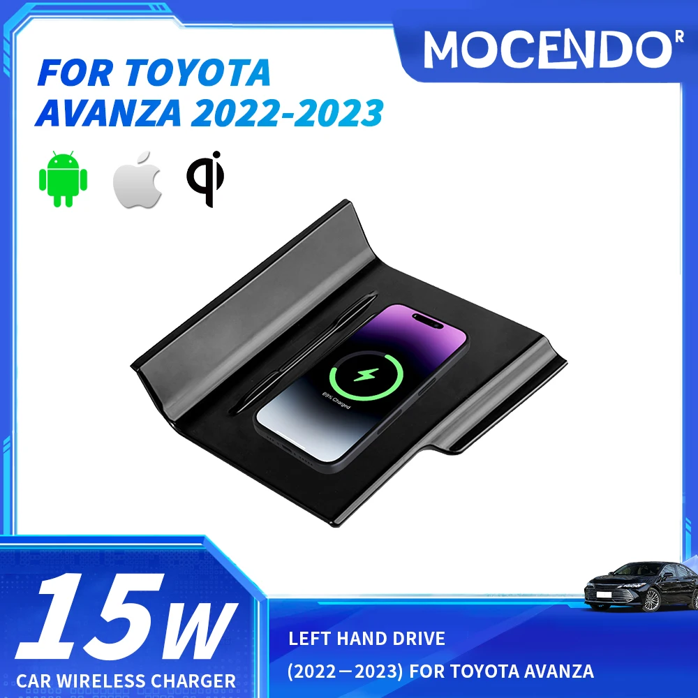 

For Toyota Avalon 2019-2021 15W QI Wireless Car Charger Fast Charging OEM Fit with Phone Holder Car Accessories