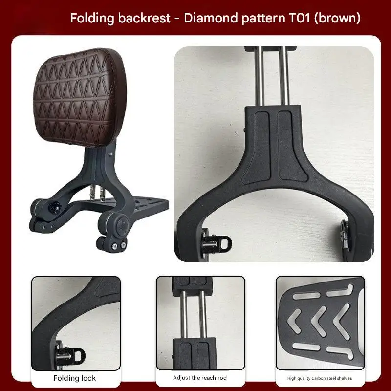 For Benda Chinchilla 250CVT special modification accessory folding backrest Support back, improve riding comfort