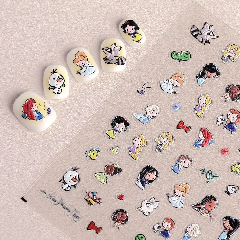 Crayon Shin-chan Cute Anime Character 5D Nail Art Accessories Cartoon Little Girl Art Stickers Supplies Nail Art Accessories