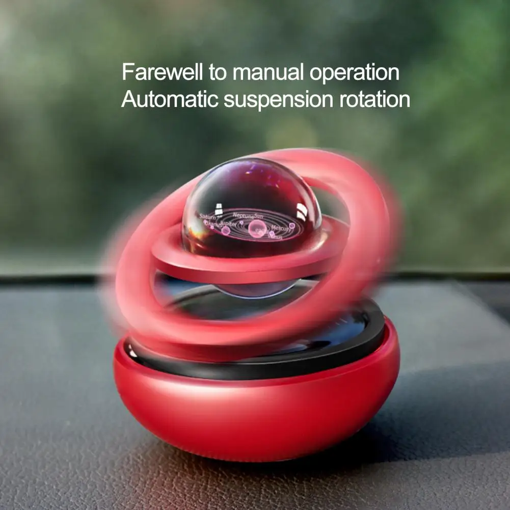 Car Aromatherapy Solar Magnetic Levitation Car Rotating Creative Ornaments Car Auto Diffuser Perfume Car Ornament Accessories