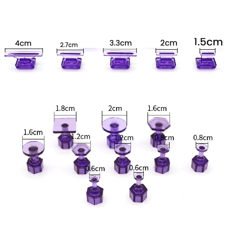 Ac29-56Pc グルータブ デントリフター ツール 調整可能ハンドル プラー ペイントレスデントピット 車体用 自動車ペイントレスデントリペアキット