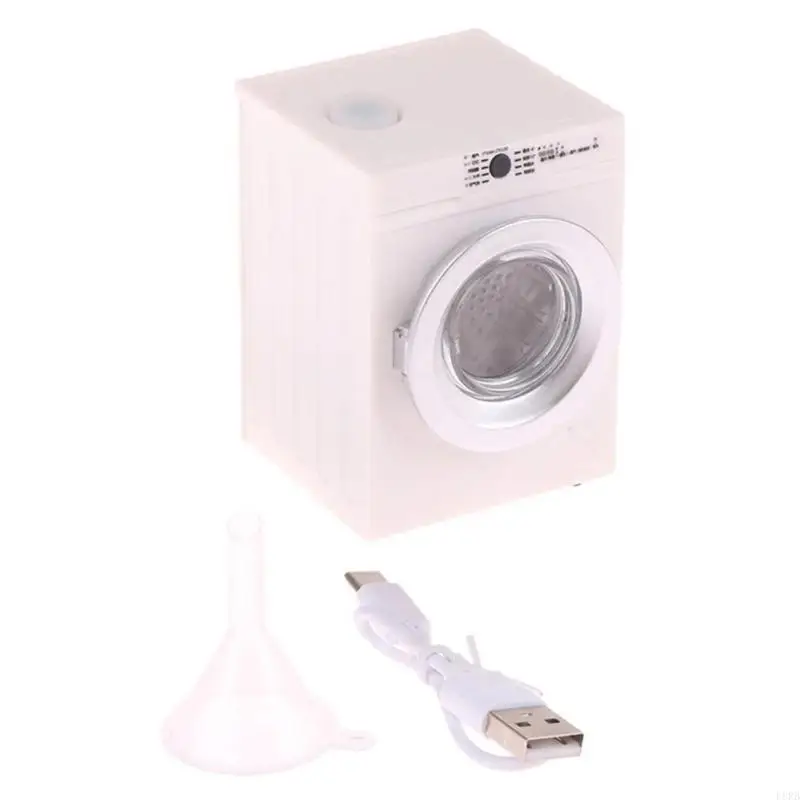 Interactive 1 12 Dollhouse wasmachine realistische waskamer meubels spelen l8rb